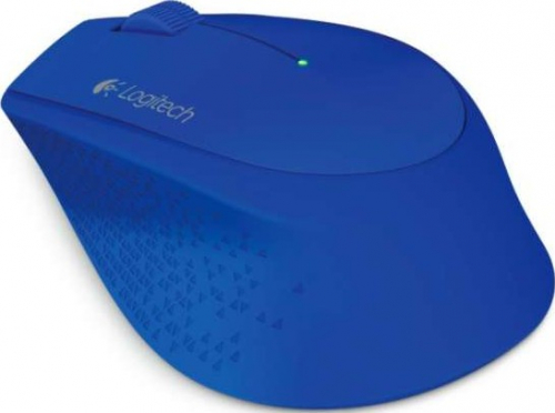 Logitech M280 - Mouse - right-handed - optical - 3 buttons - wireless - 2.4 GHz - USB wireless receiver - blue 