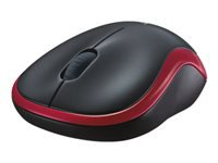 LOGITECH M185 Mouse optical wireless 2.4 GHz USB wireless receiver red