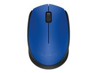 LOGITECH M171 Mouse right and left-handed wireless 2.4 GHz USB wireless receiver black blue