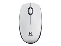 LOGITECH B100 Mouse right and left-handed optical 3 buttons wired USB white
