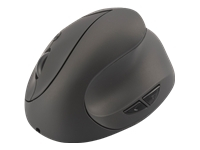 DIGITUS DA-20155 - Vertical mouse - ergonomic - optical - 6 buttons - wireless - 2.4 GHz - USB wireless receiver - black 