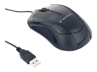 GEMBIRD MUS-3B-02 Gembird optical mouse MUS-3B-02, 1000 DPI, USB, Black, 1.35m cable length