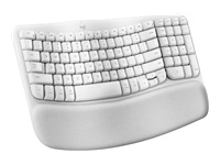 LOGITECH Wave Keys Keyboard with cushioned palm rest wireless Bluetooth LE QWERTY off-white (PAN)