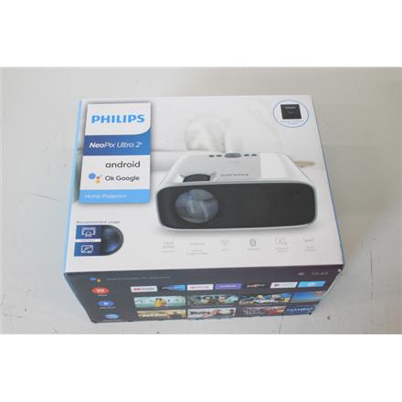 Taastatud. Philips NeoPix Ultra 2+ Home Projector, 1920x1080, 16:9, 3000:1, Silver USED AS DEMO, SCRATCHED | NeoPix Ultra 2+ | Full HD (1920x1080) | Silver | USED AS DEMO, SCRATCHED