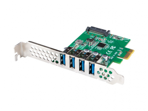 Lanberg PCE-US3-004 - USB adapter - PCIe low profile - USB 3.1 Gen 1 x 4 