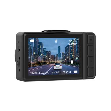 Navitel | Dashcam with high-quality shooting, digital speedometer, and GPS-informer | R500 GPS | IPS display 2.35''; 480х320 | GPS (satellite) | Maps included