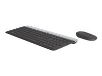 LOGITECH Slim Wireless Combo MK470 Keyboard and mouse set wireless 2.4 GHz Nordic graphite (PAN)