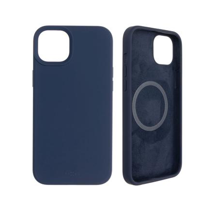 Fixed | MagFlow with MagSafe support | Back cover | Apple | iPhone 14 Plus | Liquid silicon | Blue FIXFLM-929-BL