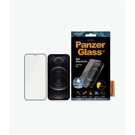 PanzerGlass | Apple | For iPhone 12/12 Pro | Glass | Black | 100% touch; The coating is non-toxic | Case Friendly 2711
