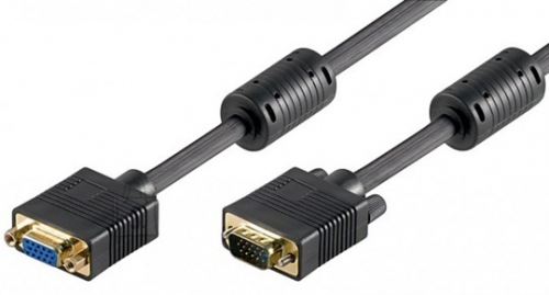 LOGILINK CV0005 -VGA extension Cable male female Black 3 meter