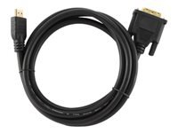 GEMBIRD HDMI to DVI male-male cable with gold-plated connectors 1.8m bulk package