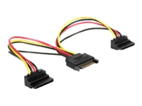 GEMBIRD CC-SATAM2F-02 Gembird cable power SATA 15 pin -> 2x SATA HDD (angled connectors)