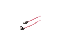 GEMBIRD CC-SATAM-DATA90 Gembird Serial ATA III 50 cm Data Cable with 90 degree bent, metal clips, red