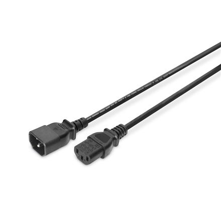 Digitus | Power Cord extension cable  C13 - C14, | AK-440201-018-S | Black AK-440201-018-S