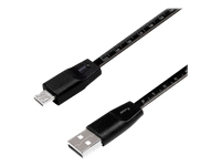 LOGILINK CU0158 LOGILINK - USB 2.0 cable, metric ruler, USB to Micro-USB male, 1m