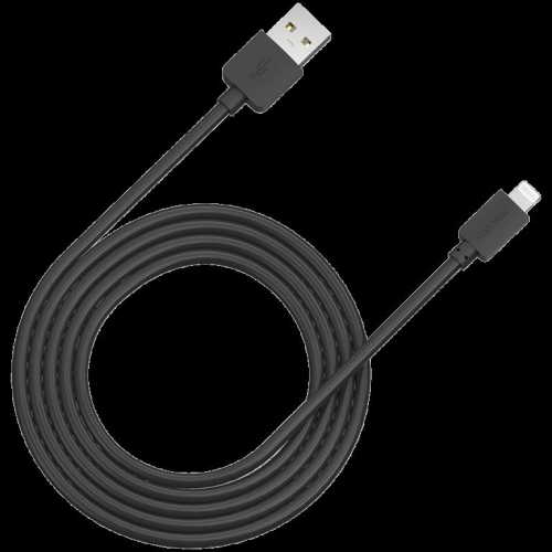 CANYON CFI-1, Lightning USB Cable for Apple, round, cable length 1m, Black, 15.9*7*1000mm, 0.018kg