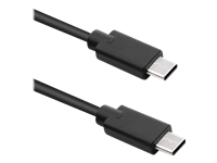 QOLTEC 52348 USB 2.0 cable type C male USB 2.0 type C male 3m Black