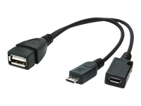 GEMBIRD A-OTG-AFBM-04 Gembird cable USB OTG AF to micro BM + micro BF, 0,15 m