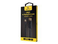 GEMBIRD USB-C to DisplayPort-male adapter 4K 60 Hz 2m black