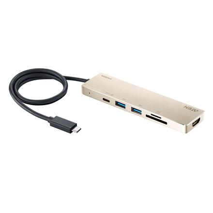Aten UH3239 USB-C Multiport Mini Dock with Power Pass-Through | Aten | USB-C Multiport Mini Dock with Power Pass-Through | UH3239 | Dock | Ethernet LAN (RJ-45) ports | VGA (D-Sub) ports quantity | DisplayPorts quantity | USB 3.0 (3.1 Gen 1) Type-C ports