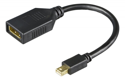 DELTACO DisplayPort - mini DisplayPort  adapter 4K UHD 60Hz, 0.2m