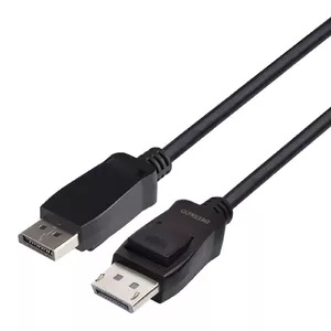 DELTACO DP-1030D - DisplayPort cable - DisplayPort (M) to DisplayPort (M) - DisplayPort 1.2 - 3 m - 4K support - black 