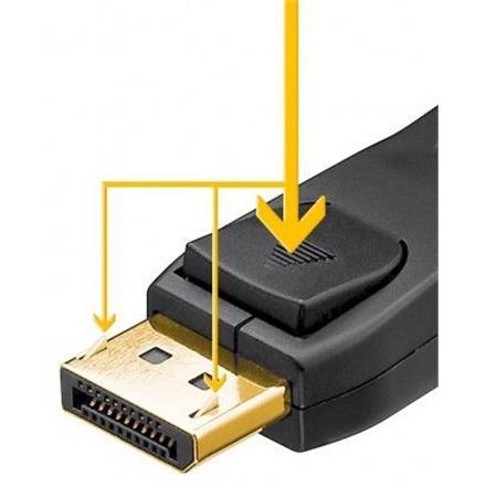 Goobay | DisplayPort connector cable 1.2, gold-plated | DP to DP | 1 m 68798