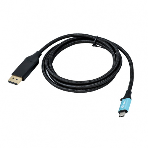 i-Tec - DisplayPort cable - 24 pin USB-C (M) to DisplayPort (M) - Thunderbolt 3 - 1.5 m - 4K support 