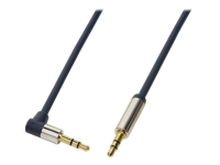 LOGILINK CA11300 LOGILINK - Audio Cable 3.5 Stereo M/M 90° angled, 3.00 m, blue
