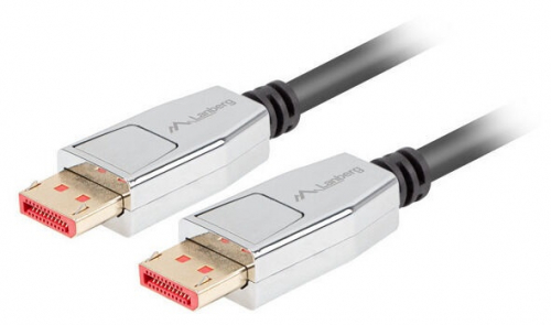 Lanberg Premium - DisplayPort cable - DisplayPort (M) to DisplayPort (M) - DisplayPort 1.4 - 1 m - 8K60Hz support, 5K120Hz support, 4K240Hz support - black 