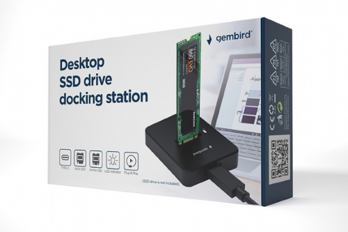 Gembird Docking station cesktop USB-C M.2 SATA NVME