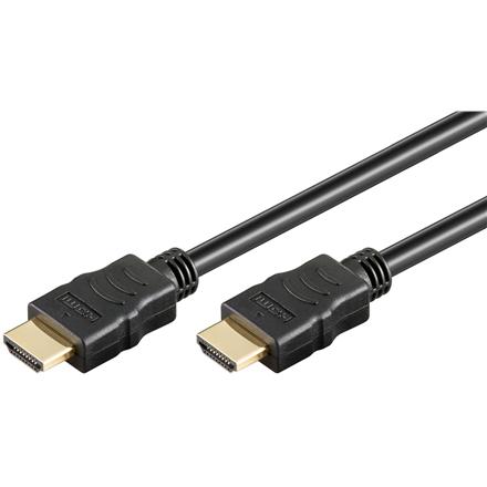 Goobay | Black | HDMI male (type A) | HDMI male (type A) | High Speed HDMI Cable with Ethernet | HDMI to HDMI | 0.5 m 69122