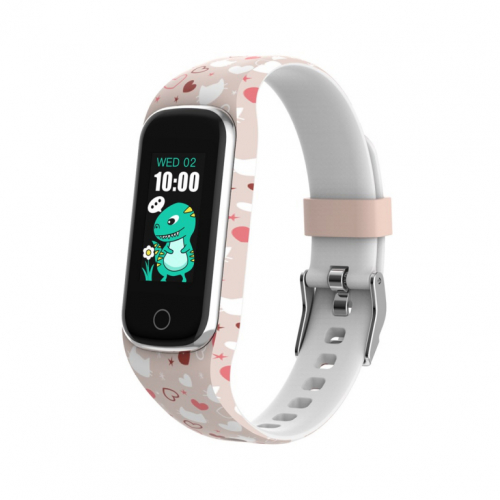 Denver BFK-312P children's fitness wristband for activity monitoring pink and white