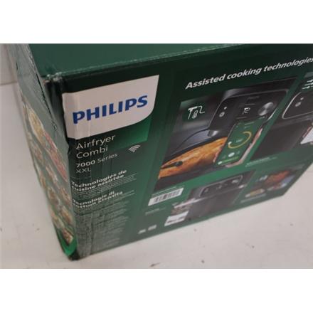 Renew. Philips HD9880/90 7000 XXL Connected Airfryer Combi, Black Philips Airfryer Combi HD9880/90 7000 XXL Connected Power 2200 W Capacity 8.3 L Black DAMAGED PACKAGING | HD9880/90 7000 XXL Connected | Airfryer Combi | Power 2200 W | Capacity 8.3 L |