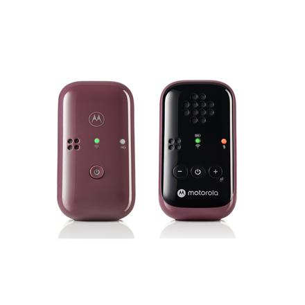 Motorola | Crystal-clear HD sound; 10 hours of battery life; The portable, magnetic design powers off the units automatically | Travel Audio Baby Monitor | PIP12 | Burgundy 505537471585