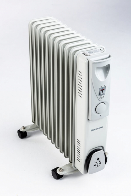 Ravanson OH-11 electric space heater Oil electric space heater Indoor White, Silver 2500 W