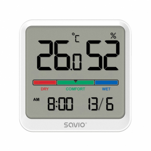 Savio Temp./humidity sensor SAVIO CT-01/W white