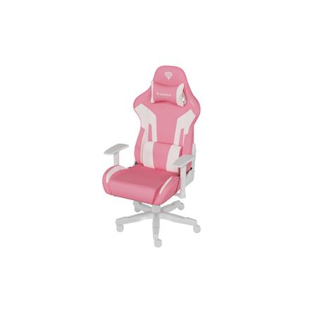 Genesis mm | Backrest upholstery material: Eco leather, Seat upholstery material: Eco leather, Base material: Nylon, Castors material: Nylon with CareGlide coating | Gaming Chair Nitro 710 Pink/White NFG-1929