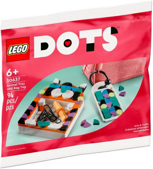 LEGO DOTS bricks 30637 Animal-shaped tray and bag tag