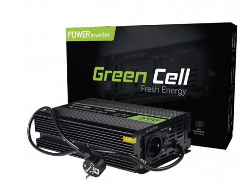 Green Cell Converter 12V na 230V 300W/600W czysty sinus