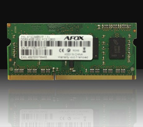 AFOX AFSD34AN1P memory module 4 GB 1 x 4 GB DDR3 1333 MHz