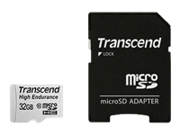 TRANSCEND High Endurance 32GB microSDHC Class10 21MB/s MLC incl. Adapter