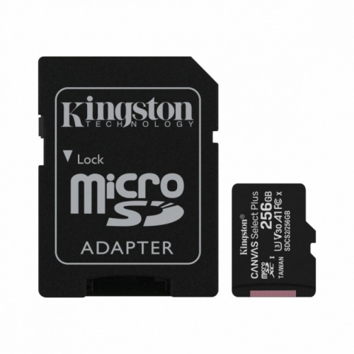 Kingston Memory card microSD 256GB Canvas Select Plus 100/85MB/s