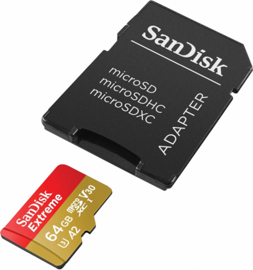 SanDisk Extreme microSDXC 64GB 170/80 MB/s A2 V30 U3