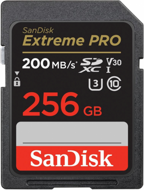 SanDisk Extreme Pro SDXC 256GB 200/140 MB/s V30 UHS-I