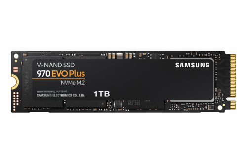 Samsung 970 EVO Plus MZ-V7S1T0BW - SSD - encrypted - 1 TB - internal - M.2 2280 - PCIe 3.0 x4 (NVMe) - buffer: 1 GB - 256-bit AES - TCG Opal Encryption - 3500 MBps (read) / 3300 MBps (write)