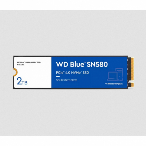  WD Blue SN580 - SSD - 2 TB - internal - M.2 2280 - PCIe 4.0 x4 (NVMe) - 4150MB/s WR 4150MB/s - 5YW