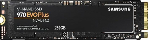 SSD|SAMSUNG|970 Evo Plus|250GB|M.2|PCIE|NVMe|MLC|Write speed 2300 MBytes/sec|Read speed 3500 MBytes/sec|MTBF 1500000 hours|MZ-V7S250BW