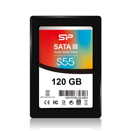Silicon Power | Slim S55 | 120 GB | SSD interface SATA | Read speed 550 MB/s | Write speed 420 MB/s SP120GBSS3S55S25