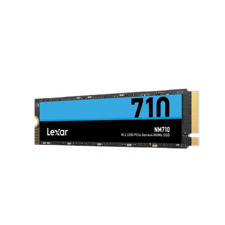 Lexar | M.2 NVMe SSD | NM710 | 500 GB | SSD form factor M.2 2280 | SSD interface PCIe Gen4x4 | Read speed 5000 MB/s | Write speed 2600 MB/s LNM710X500G-RNNNG